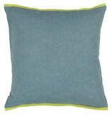 Chandra Rugs Pillows 100% Cotton Handmade Contemporary Pillows (With Polyester Fill Insert) Blue/Green 1'10 x 1'10