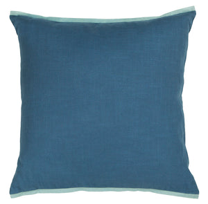 Chandra Rugs Pillows 100% Cotton Handmade Contemporary Pillows (With Polyester Fill Insert) Blue/Light Blue 1'10 x 1'10