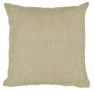 Chandra Rugs Pillows 100% Linen Handmade Contemporary Pillows (With Polyester Fill Insert) Natural 1'10 x 1'10