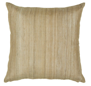 Chandra Rugs Pillows 100% Silk Handmade Contemporary Pillows (With Polyester Fill Insert) Natural 1'10 x 1'10