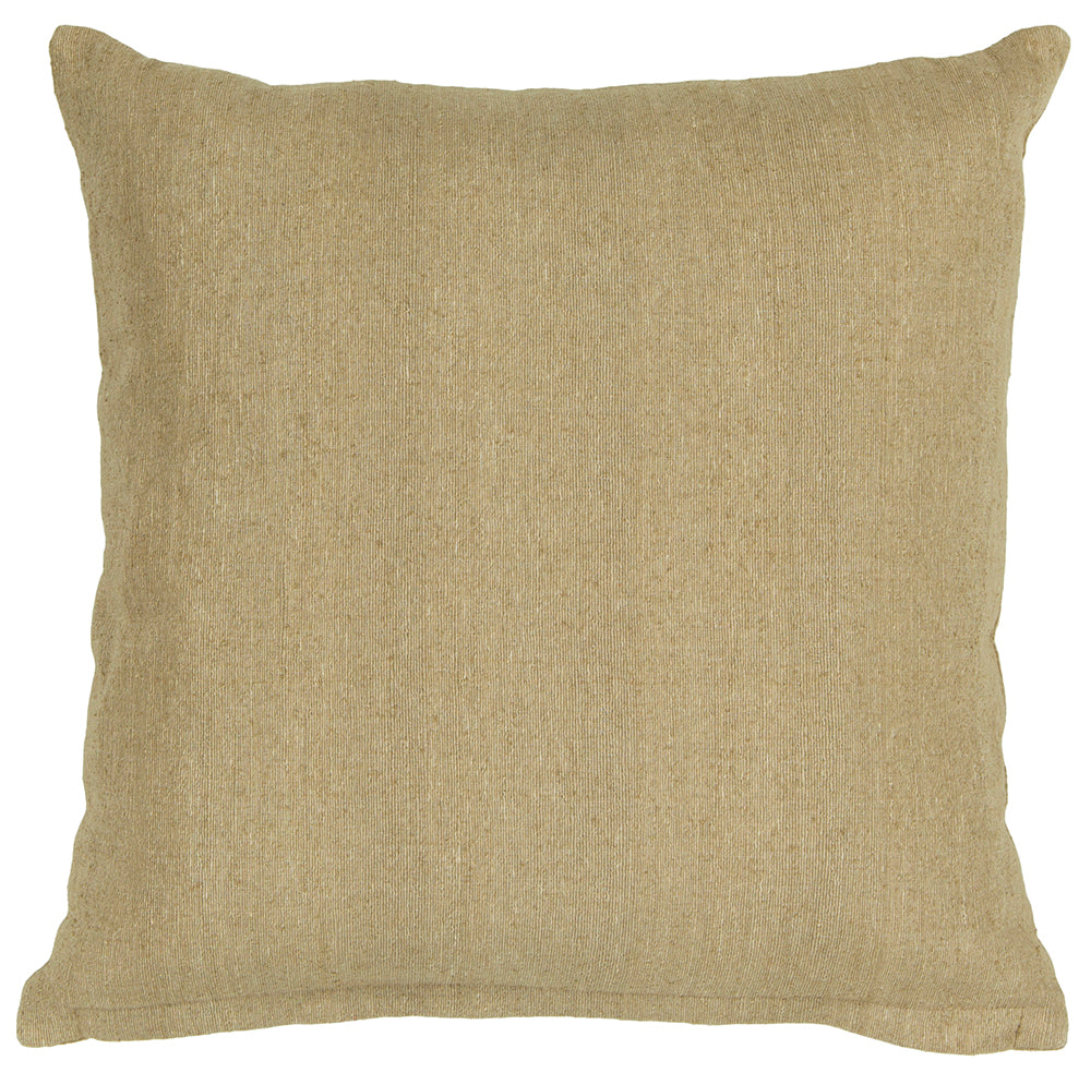 Chandra Rugs Pillows Tussar Silk Handmade Contemporary Pillows (With Polyester Fill Insert) Natural 1'10 x 1'10