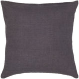 Chandra Rugs Pillows 100% Linen Handmade Contemporary Pillows (With Polyester Fill Insert) Grey 1'10 x 1'10