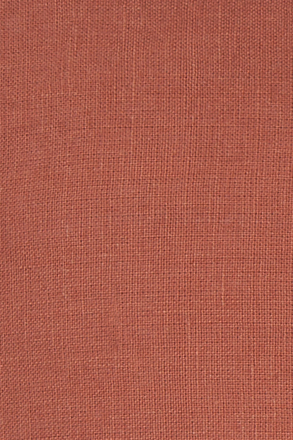 Chandra Rugs Pillows 100% Linen Handmade Contemporary Pillows (With Polyester Fill Insert) Rust 1'10 x 1'10