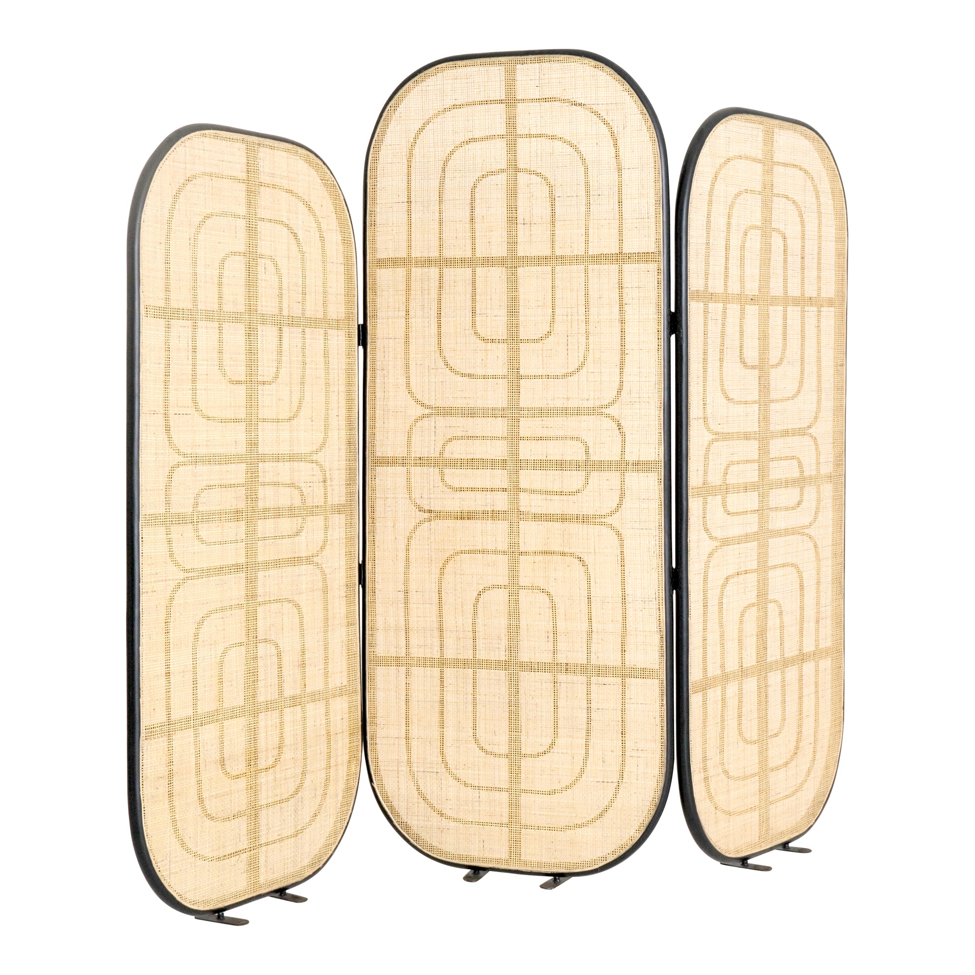 Moe's Home Loma Woven Rattan Room Divider Screen - Thumbnail 2