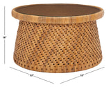 Safavieh Lianne Rattan Round Coffee Table CWK2002A