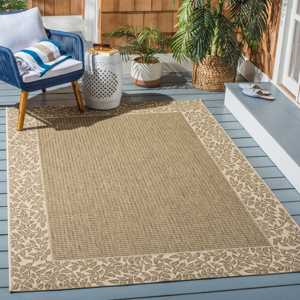 Safavieh Cy0727 Power Loomed 85.4% Polypropylene/10.4% Polyester/4.2% Latex Outdoor Rug CY0727-3009-4