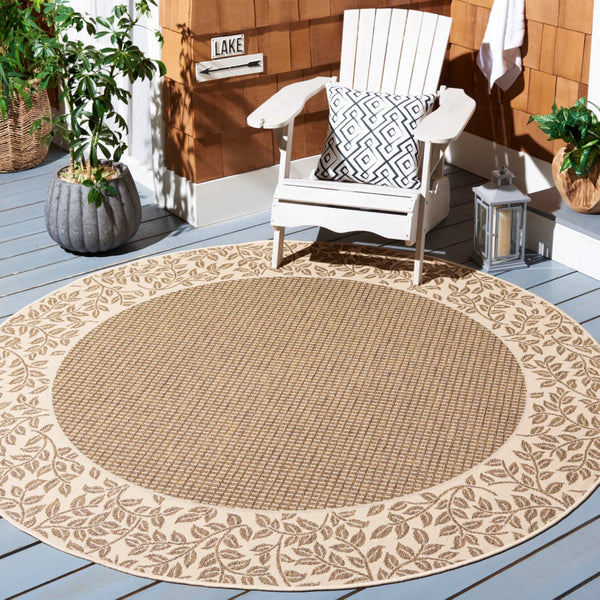 Safavieh Cy0727 Power Loomed 85.4% Polypropylene/10.4% Polyester/4.2% Latex Outdoor Rug CY0727-3009-4