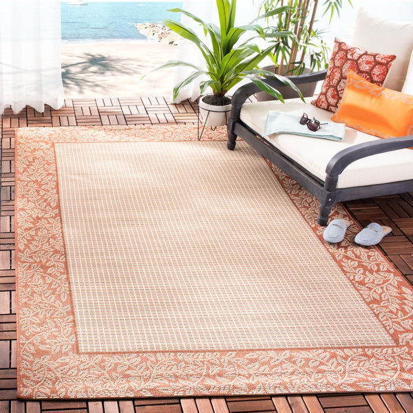 Safavieh Cy0727 Power Loomed 85.4% Polypropylene/10.4% Polyester/4.2% Latex Outdoor Rug CY0727-3201-4
