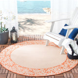 Safavieh Cy0727 Power Loomed 85.4% Polypropylene/10.4% Polyester/4.2% Latex Outdoor Rug CY0727-3201-5R