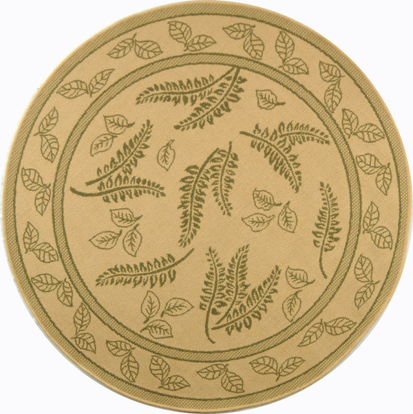 Safavieh Cy0772 Power Loomed 85.4% Polypropylene/10.4% Polyester/4.2% Latex Outdoor Rug CY0772-1E01-5R