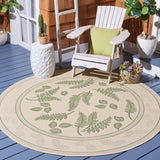 Safavieh Cy0772 Power Loomed 85.4% Polypropylene/10.4% Polyester/4.2% Latex Outdoor Rug CY0772-1E01-4