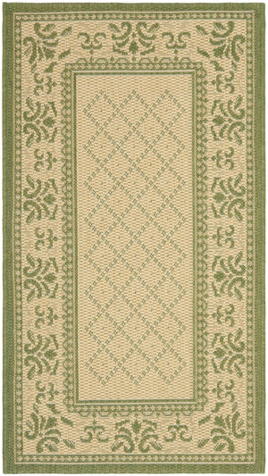 Safavieh Cy0901 Power Loomed 85.4% Polypropylene/10.4% Polyester/4.2% Latex Outdoor Rug CY0901-1E01-4