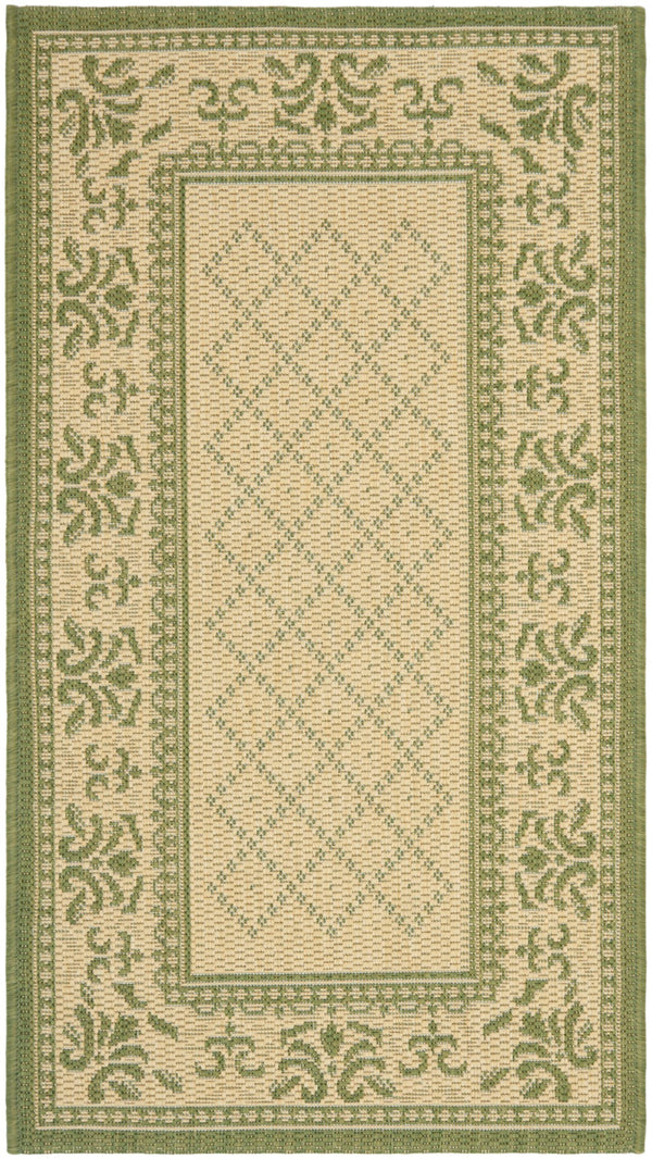 Safavieh Cy0901 Power Loomed 85.4% Polypropylene/10.4% Polyester/4.2% Latex Outdoor Rug CY0901-1E01-4