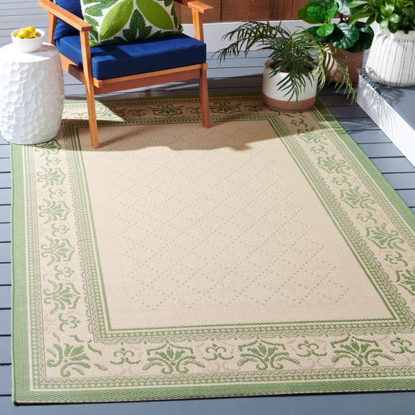 Safavieh Cy0901 Power Loomed 85.4% Polypropylene/10.4% Polyester/4.2% Latex Outdoor Rug CY0901-1E01-4