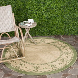 Safavieh Cy0901 Power Loomed 85.4% Polypropylene/10.4% Polyester/4.2% Latex Outdoor Rug CY0901-1E01-4