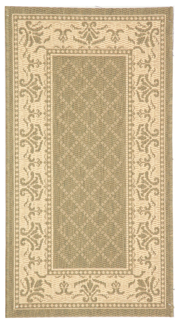 Safavieh Cy0901 Power Loomed 85.4% Polypropylene/10.4% Polyester/4.2% Latex Outdoor Rug CY0901-1E06-4