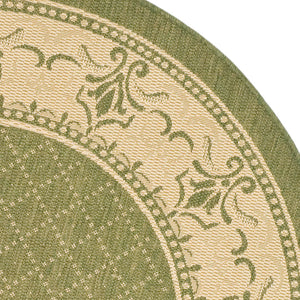 Safavieh Cy0901 Power Loomed 85.4% Polypropylene/10.4% Polyester/4.2% Latex Outdoor Rug CY0901-1E06-5R