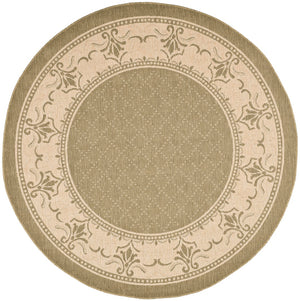 Safavieh Cy0901 Power Loomed 85.4% Polypropylene/10.4% Polyester/4.2% Latex Outdoor Rug CY0901-1E06-4