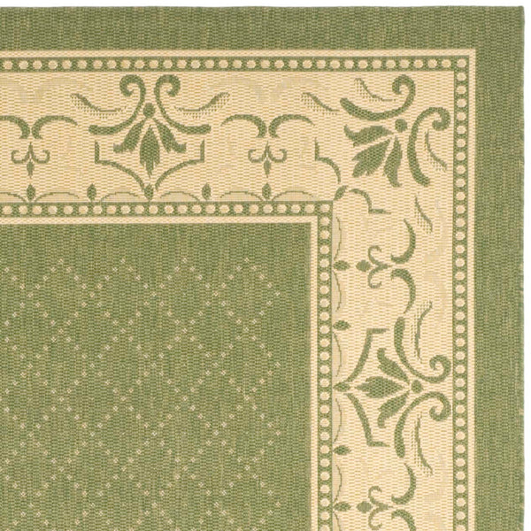 Safavieh Cy0901 Power Loomed 85.4% Polypropylene/10.4% Polyester/4.2% Latex Outdoor Rug CY0901-1E06-4