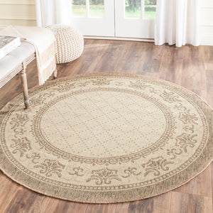 Safavieh Cy0901 Power Loomed 85.4% Polypropylene/10.4% Polyester/4.2% Latex Outdoor Rug CY0901-3001-5R