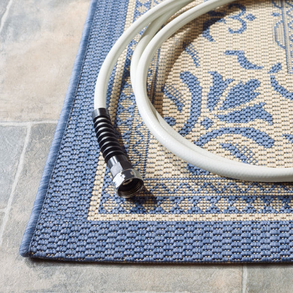 Safavieh Cy0901 Power Loomed 85.4% Polypropylene/10.4% Polyester/4.2% Latex Outdoor Rug CY0901-3101-3