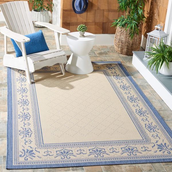 Safavieh Cy0901 Power Loomed 85.4% Polypropylene/10.4% Polyester/4.2% Latex Outdoor Rug CY0901-3101-3