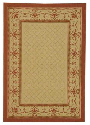 Safavieh Cy0901 Power Loomed 85.4% Polypropylene/10.4% Polyester/4.2% Latex Outdoor Rug CY0901-3201-4