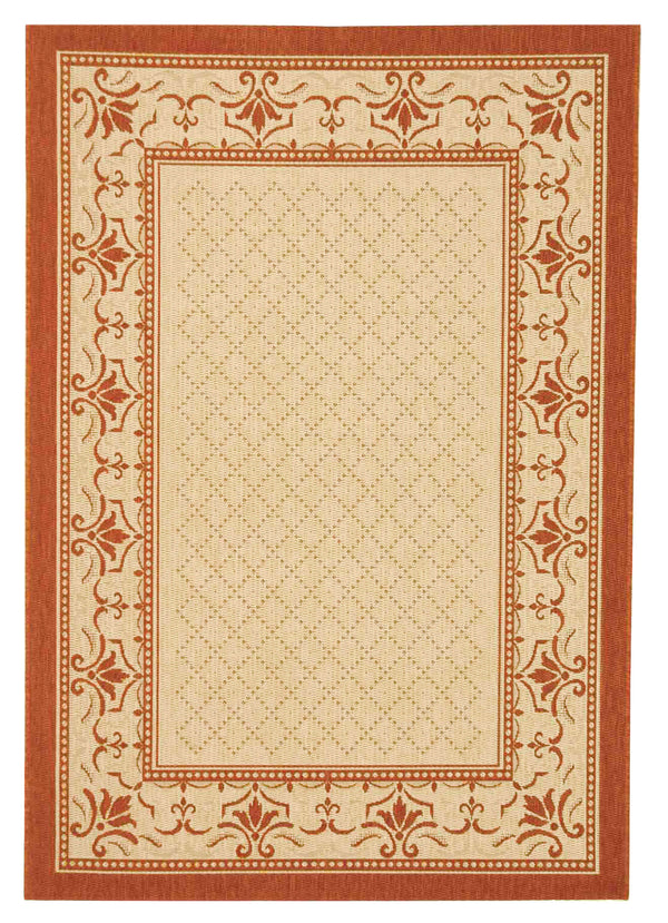 Safavieh Cy0901 Power Loomed 85.4% Polypropylene/10.4% Polyester/4.2% Latex Outdoor Rug CY0901-3201-4