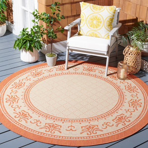 Safavieh Cy0901 Power Loomed 85.4% Polypropylene/10.4% Polyester/4.2% Latex Outdoor Rug CY0901-3201-4