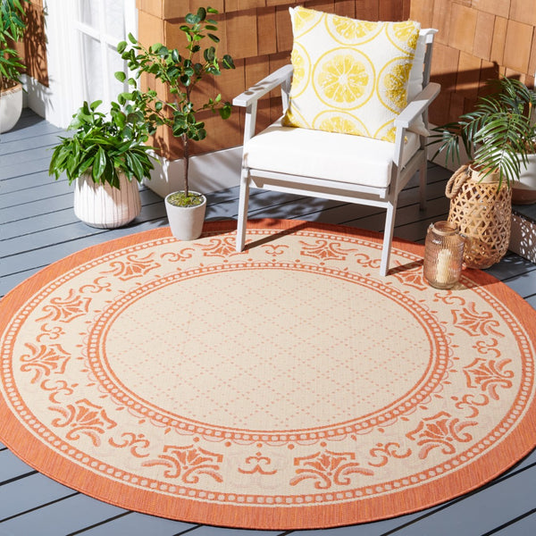 Safavieh Cy0901 Power Loomed 85.4% Polypropylene/10.4% Polyester/4.2% Latex Outdoor Rug CY0901-3201-4