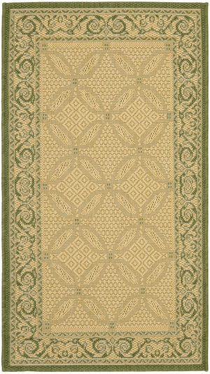 Safavieh Cy1502 Power Loomed 85.4% Polypropylene/10.4% Polyester/4.2% Latex Outdoor Rug CY1502-1E01-5R