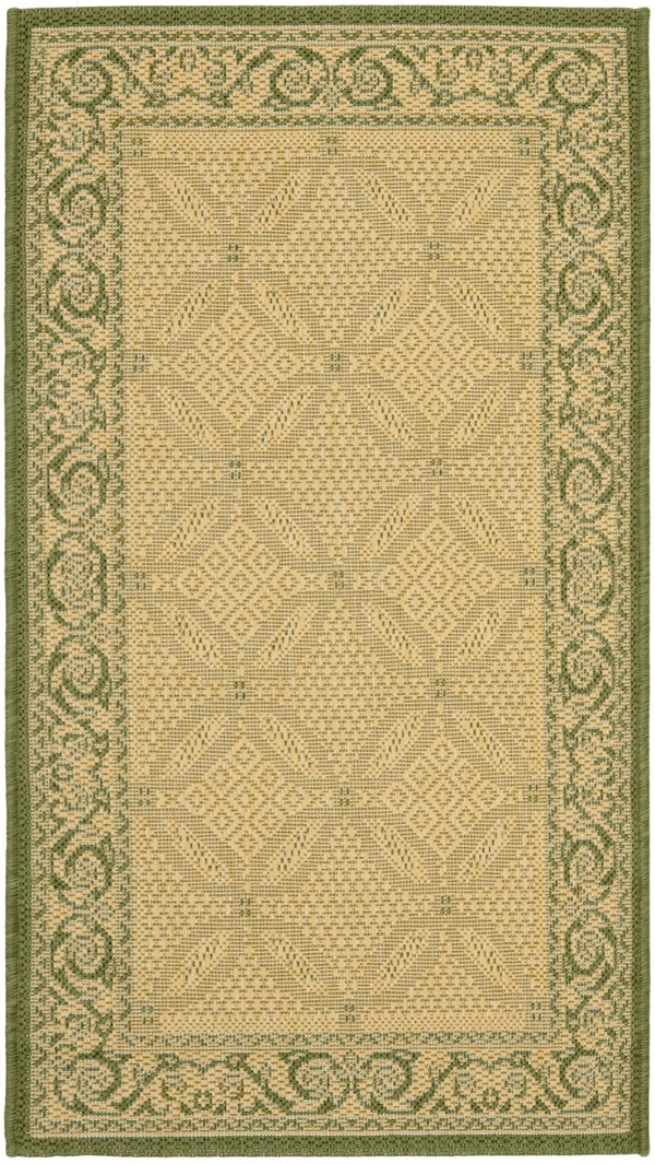 Safavieh Cy1502 Power Loomed 85.4% Polypropylene/10.4% Polyester/4.2% Latex Outdoor Rug CY1502-1E01-5R