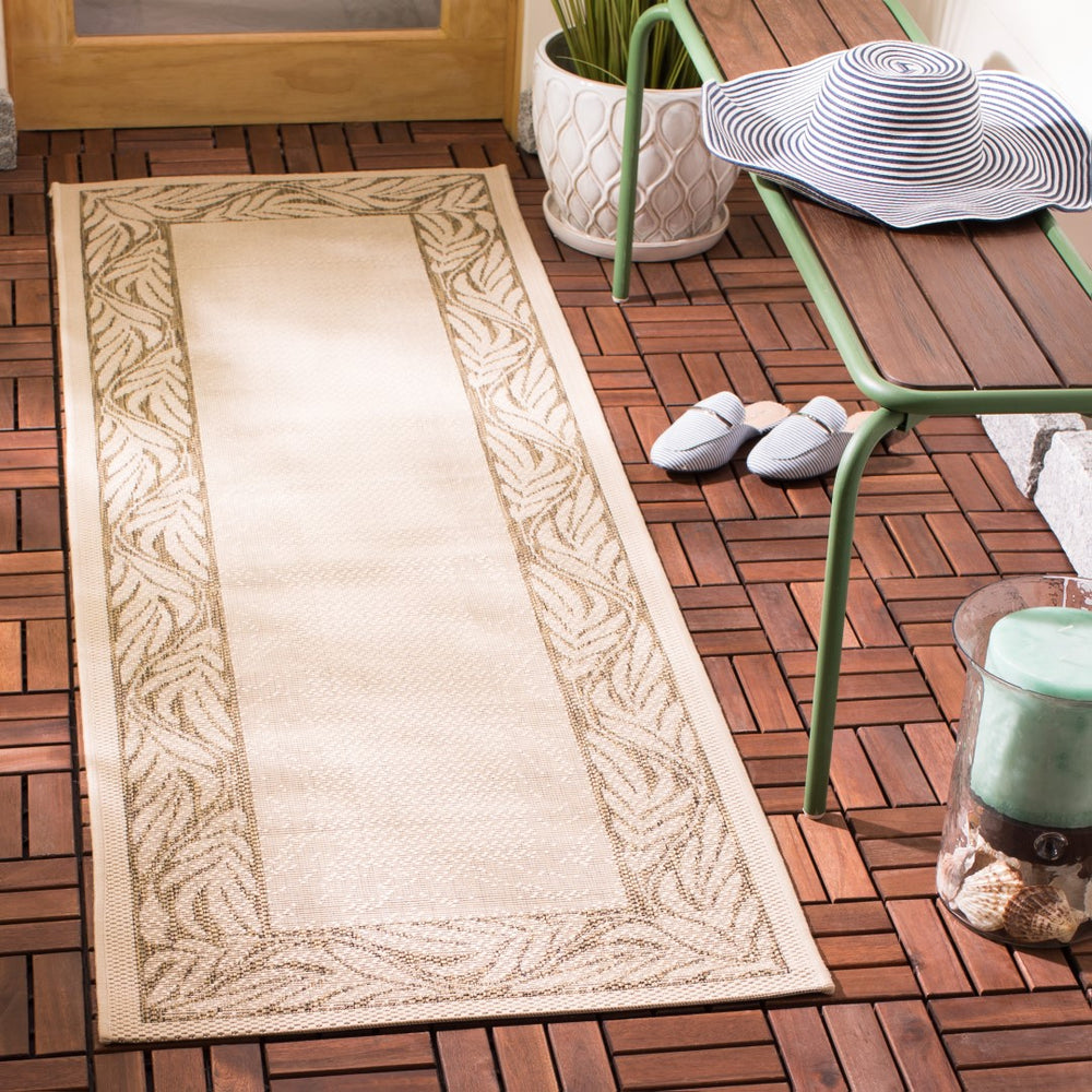 Safavieh Cy1551 Power Loomed 85.4% Polypropylene/10.4% Polyester/4.2% Latex Outdoor Rug CY1551-3001-27