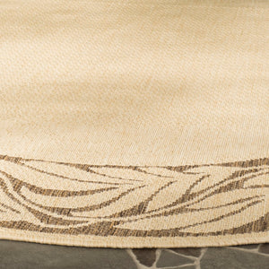 Safavieh Cy1551 Power Loomed 85.4% Polypropylene/10.4% Polyester/4.2% Latex Outdoor Rug CY1551-3001-5R