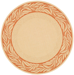 Safavieh Cy1551 Power Loomed 85.4% Polypropylene/10.4% Polyester/4.2% Latex Outdoor Rug CY1551-3201-5R