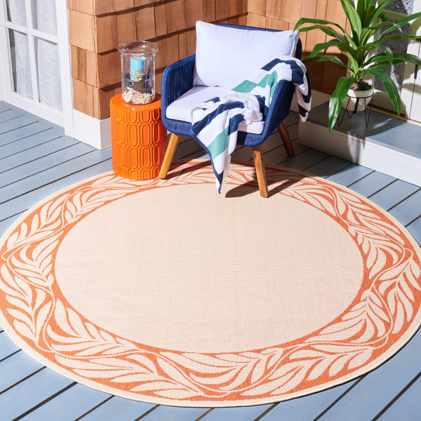 Safavieh Cy1551 Power Loomed 85.4% Polypropylene/10.4% Polyester/4.2% Latex Outdoor Rug CY1551-3201-4