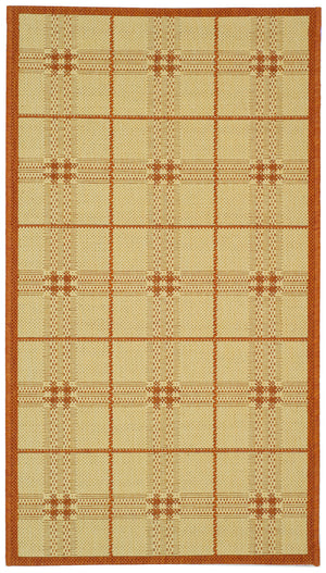 Safavieh Cy1587 Power Loomed 85.4% Polypropylene/10.4% Polyester/4.2% Latex Outdoor Rug CY1587-3201-4