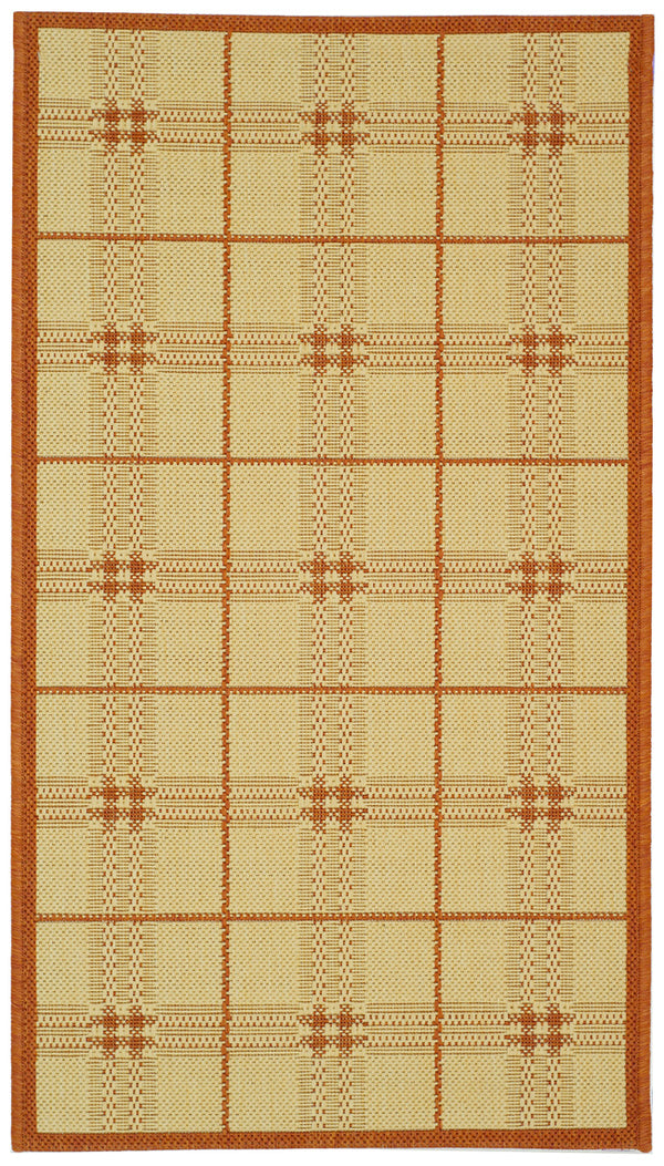 Safavieh Cy1587 Power Loomed 85.4% Polypropylene/10.4% Polyester/4.2% Latex Outdoor Rug CY1587-3201-4