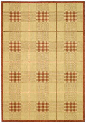 Safavieh Cy1587 Power Loomed 85.4% Polypropylene/10.4% Polyester/4.2% Latex Outdoor Rug CY1587-3201-4