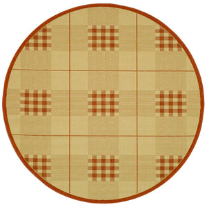 Safavieh Cy1587 Power Loomed 85.4% Polypropylene/10.4% Polyester/4.2% Latex Outdoor Rug CY1587-3201-4