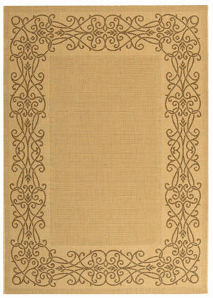 Safavieh Cy1588 Power Loomed 85.4% Polypropylene/10.4% Polyester/4.2% Latex Outdoor Rug CY1588-3001-4