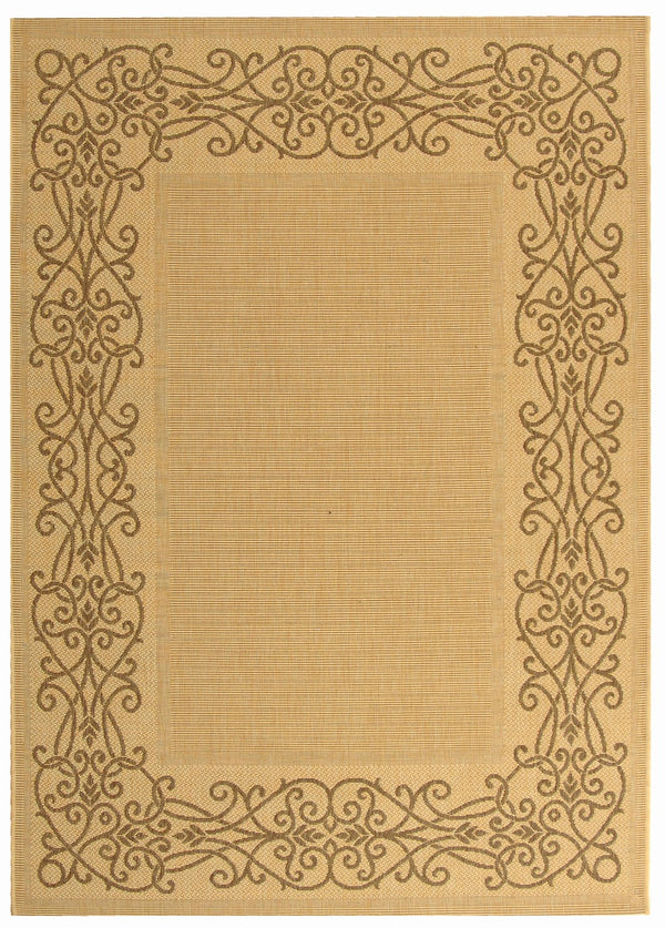 Safavieh Cy1588 Power Loomed 85.4% Polypropylene/10.4% Polyester/4.2% Latex Outdoor Rug CY1588-3001-4