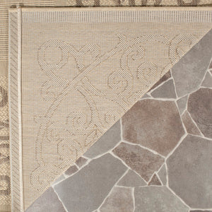 Safavieh Cy1588 Power Loomed 85.4% Polypropylene/10.4% Polyester/4.2% Latex Outdoor Rug CY1588-3001-4