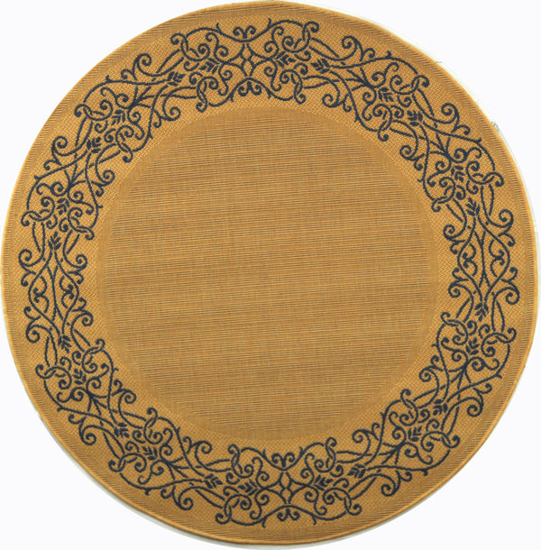 Safavieh Cy1588 Power Loomed 85.4% Polypropylene/10.4% Polyester/4.2% Latex Outdoor Rug CY1588-3101-5R