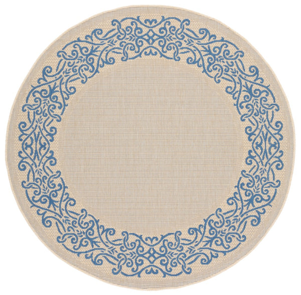 Safavieh Cy1588 Power Loomed 85.4% Polypropylene/10.4% Polyester/4.2% Latex Outdoor Rug CY1588-3101-5R