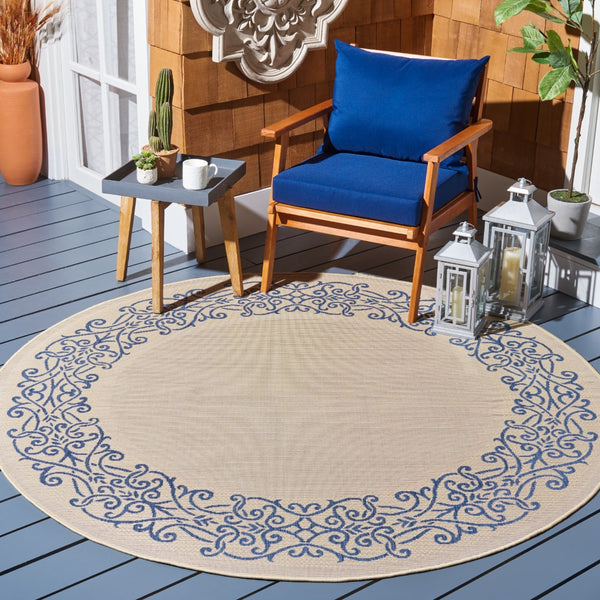 Safavieh Cy1588 Power Loomed 85.4% Polypropylene/10.4% Polyester/4.2% Latex Outdoor Rug CY1588-3101-210