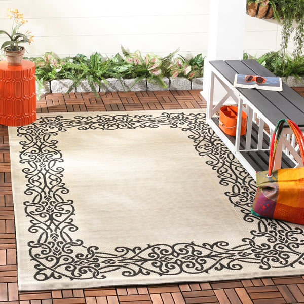 Safavieh Cy1588 Power Loomed 85.4% Polypropylene/10.4% Polyester/4.2% Latex Outdoor Rug CY1588-3901-4
