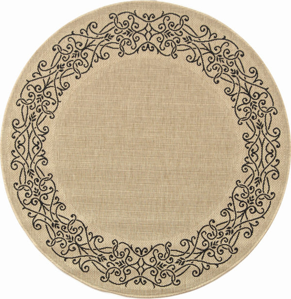 Safavieh Cy1588 Power Loomed 85.4% Polypropylene/10.4% Polyester/4.2% Latex Outdoor Rug CY1588-3901-5R