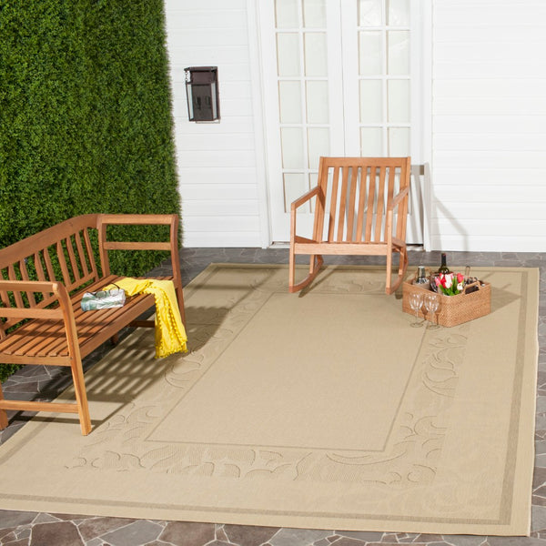 Safavieh Cy1704 Power Loomed 85.4% Polypropylene/10.4% Polyester/4.2% Latex Outdoor Rug CY1704-3001-4