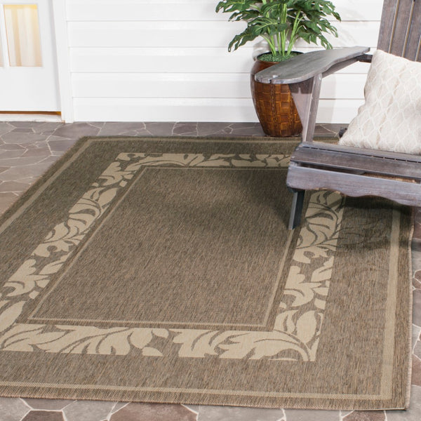 Safavieh Cy1704 Power Loomed 85.4% Polypropylene/10.4% Polyester/4.2% Latex Outdoor Rug CY1704-3009-4